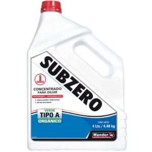 SUBZERO  Tipo  A  Concentrado  Verde x     4 lt  x 4u